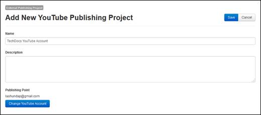 YouTubePublishingProject